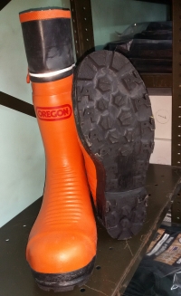 Boots , Rubber, Steel Toe, Chainsaw safety size 9-15